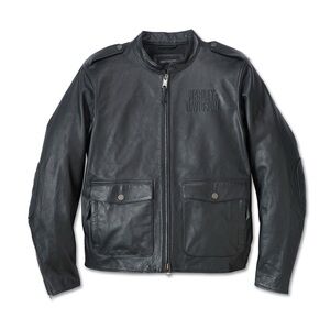 Harley-Davidson Mens CAPTAINS LEATHER JACKET 98022-23VM